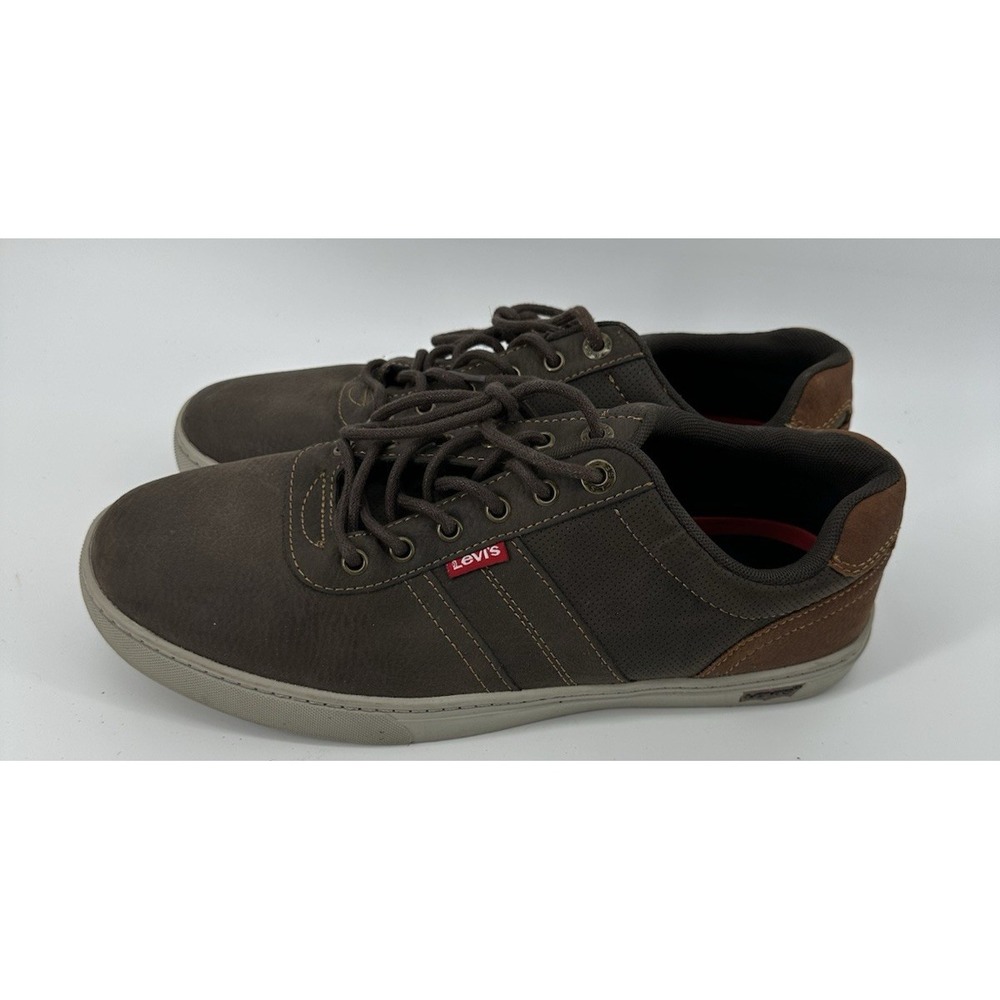 Levis Mens Brown Comfort Casual Sneakers‎ Shoes Size 9.5